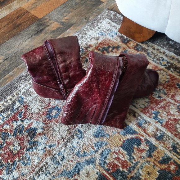 Uptown Leather Upper Balance Size 8 Leather tall boots - Picture 4 of 9